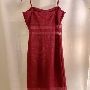 red sparkle mini dress windsor size medium